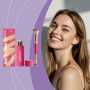Zephoco multi-functional makeup stick with packaging and application model showcase