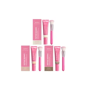 Zephoco long-lasting foundation set in three shades with application brushes
