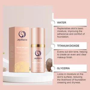 Λεπτομέρειες για τον ορό Zephoco SPF 30 με έμφαση στο νερό και τη γλυκερίνη