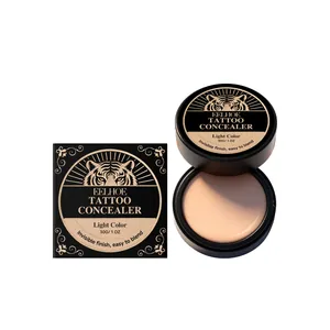 Crema correttore tatuaggi EELHOE colore chiaro 30g con confezione professionale logo tigre