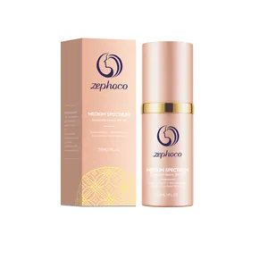 Zephoco αντηλιακός ορός foundation SPF 30 με βαθιά ενυδάτωση, φιάλη 30ml και συσκευασία.