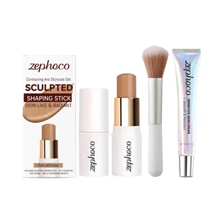 Set trucco zephoco con stick contouring per pelle scura e crema pelli sensibili