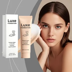 Natural Color Changing Liquid Foundation SPF 50 Long Lasting Hydrating Concealing Seamless Face Makeup Base Cream