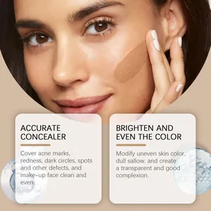Primer plano del efecto corrector de la BB cream para una piel limpia y un tono uniforme