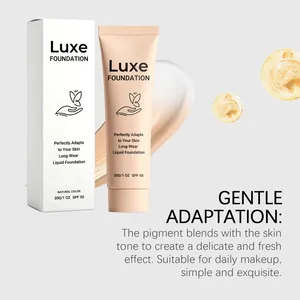 Luxe Long-Wear Liquid Foundation SPF 50, lightweight natural color for daily makeup