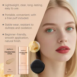 Detailed view of Zephoco foundation stick for a clear and natural makeup finish