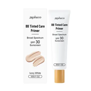 zephoco BB Tinted Care Primer Ivory White με αντηλιακή προστασία SPF 30 και κουτί