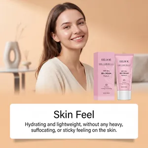 Λεπτομέρεια EELHOE BB Cream SPF 50+ που δείχνει ελαφριά και μη κολλώδη αίσθηση στο δέρμα