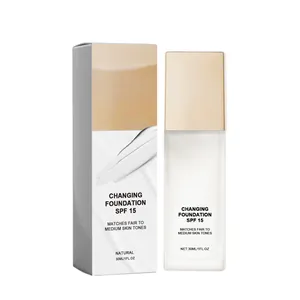 Foundation που αλλάζει χρώμα SPF 15 για ανοιχτούς έως μεσαίους τόνους δέρματος σε φιάλη 30ml