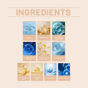 Detailed list of ingredients for CC cream including Niacinamide and Hyaluronic Acid