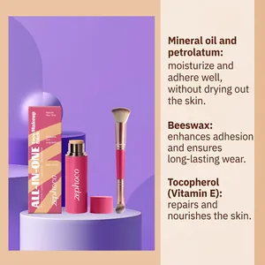 Detailed info for Zephoco all-in-one face makeup stick with skin-nourishing ingredients