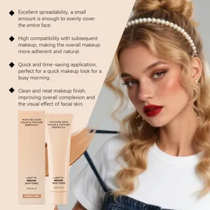 Professional detailed view of matte concealer foundation for medium skin tones finish