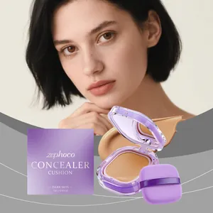 Zephoco Matte Concealer Cushion Pelle Scura Lunga Durata Idratante Illuminante Fondotinta Effetto Naturale Per Donna Trucco