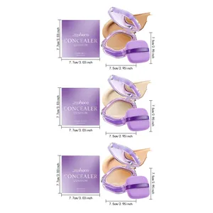 Dimensioni dettagliate e opzioni di tonalità per Zephoco matte concealer cushion, 15g