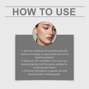 Guida all'applicazione passo passo per il fondotinta cushion opaco con modella