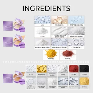 Elenco completo ingredienti per zephoco concealer cushion nelle tonalità Ivory, Natural e Dark