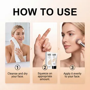 Three-step tutorial for applying Zephoco hydrating CC cream for a flawless finish.