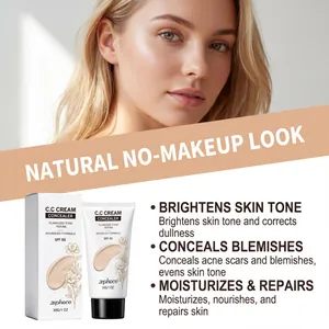 Detailed close-up of Zephoco CC cream concealer tube and box with SPF 50 protection