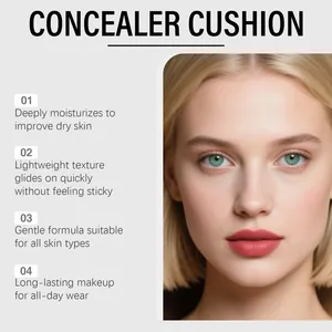 Dettaglio delle caratteristiche del correttore cushion: idratante e a lunga durata