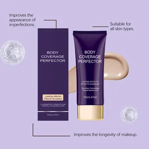 Λεπτομερής προβολή του concealer σώματος μακράς διάρκειας με υγρή υφή και συσκευασία