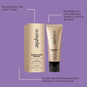 Ενυδατική κρέμα Zephoco με χρώμα SPF 30, λεία και αναπνεύσιμη υφή για το δέρμα
