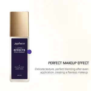 Close-up of zephoco Body Coverage Perfector bottle with golden cap for flawless skin