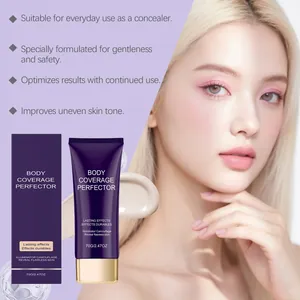 Full body coverage concealer cream in ivory white for flawless skin finish