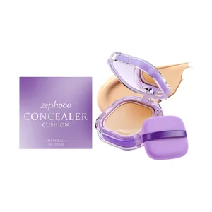 fondotinta cushion correttore opaco naturale zephoco in elegante confezione viola
