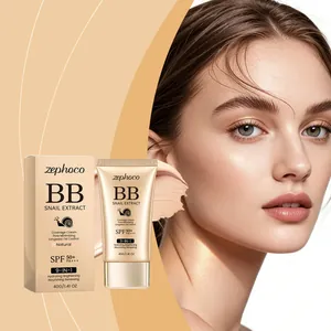 Zephoco Natürliche Farbe Schneckensekret Multieffekt Schutz BB Creme LSF 50 Sonnenschutz Abdeckstift Feuchtigkeitsspendend Make-up