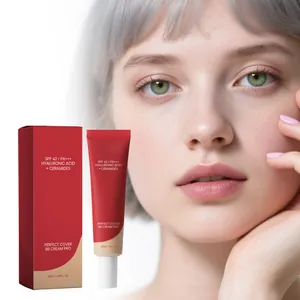 BB Cream Perfect Cover Pro Tono Natural Base de Maquillaje de Larga Duración Con Ácido Hialurónico y Ceramidas SPF 42 PA Plus Plus