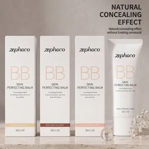 Zephoco skin perfecting balm BB cream set with three natural shades for flawless skin