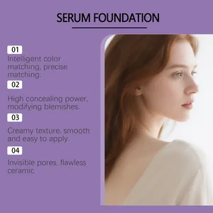Detailansicht der Serum-Foundation-Vorteile für ein makelloses Keramik-Hautfinish
