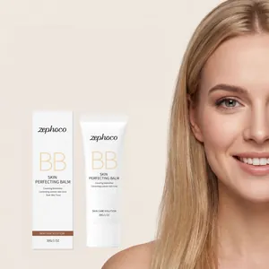 Zephoco BB Crème Correcteur pour Teint de Peau Foncé Hydratant Couverture des Imperfections Skin Perfecting Balm Maquillage Visage Femme