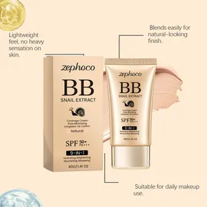 Zephoco Schneckenextrakt BB-Creme mit SPF 50+ für ein natürliches, porenverfeinerndes Finish