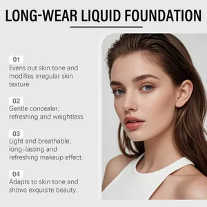 Detailed benefits of long-wear liquid foundation for natural skin tone and texture