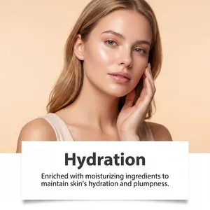 Detalle de primer plano de modelo con piel hidratada para la BB cream hidratante natural