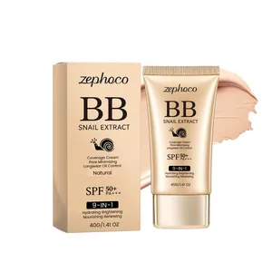 Zephoco 9-in-1 Schneckenextrakt BB-Creme mit LSF 50+ für Porenverfeinerung und Abdeckung