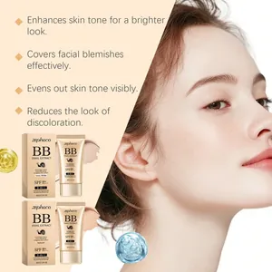 BB cream Zephoco con extracto de caracol para cubrir imperfecciones e iluminar la piel