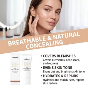 Baume crème BB Zephoco perfectionnant pour peaux foncées correcteur hydratant.
