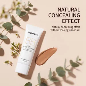 Échantillon de texture de la BB crème Zephoco avec un effet couvrant très naturel