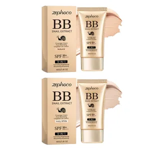 zephoco BB Cream extracto de caracol SPF 50+ tonos Natural e Ivory White, 40g tubos
