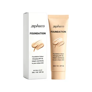 zephoco kleurveranderende foundation SPF 50 voor een natuurlijke make-uplook