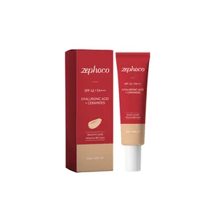 zephoco BB Cream SPF 42 con ácido hialurónico y ceramidas para una cobertura suave total