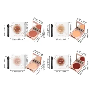 Detail view of EELHOE concealer shades and dimensions: 5.7cm x 5.7cm x 1.3cm