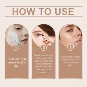 Step-by-step instructions for applying lightweight concealer to cover dark circles naturally