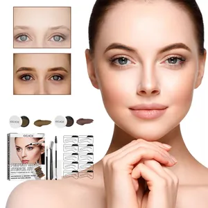 Set professionale stencil sopracciglia EELHOE con crema impermeabile e vari strumenti