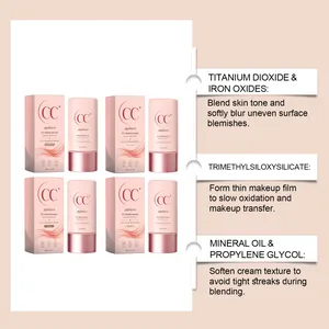 Detalles de los ingredientes de Zephoco CC tinted serum con dióxido de titanio