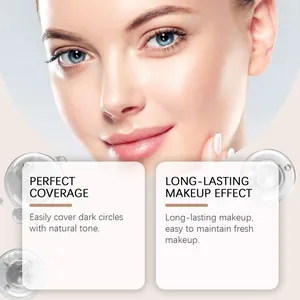 Close-up of smooth skin showing the natural coverage effect of the long-lasting concealer.
