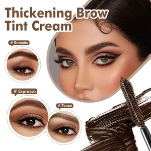 Detailansicht der Augenbrauencreme in den Farben Brunette Espresso Taupe mit Applikator