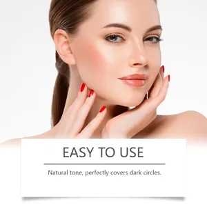 Macro detail of model skin showing natural coverage and radiant glow from concealer